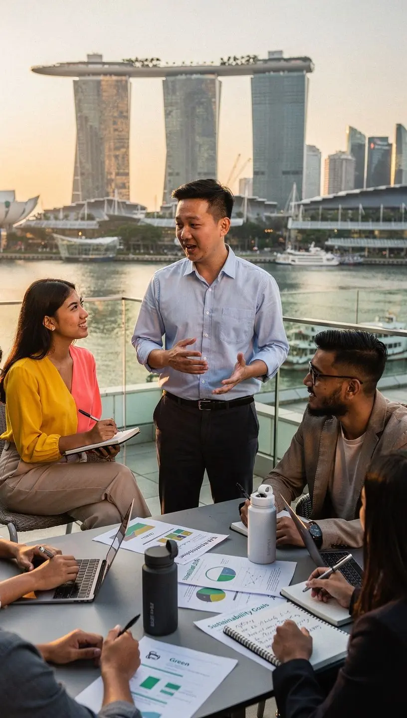 Strategic business meeting